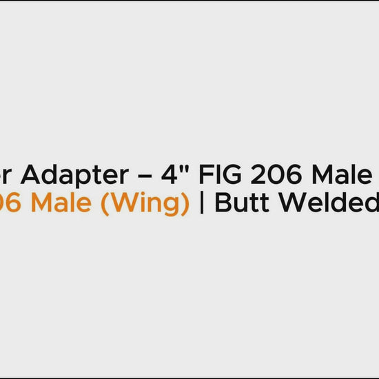 Crossover Adapter – 4" FIG 206 Male (Wing) x 
4" FIG 206 Male (Wing) | Butt Welded, SCH XH