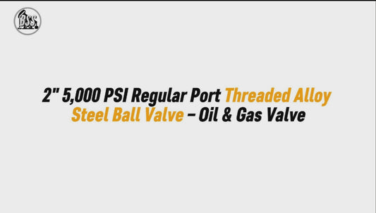 2 5,000 PSI Regular Port Threaded Alloy Steel Bal


