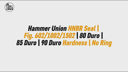 Hammer Union HNBR Seal | Fig. 602/1002/1502 | 80 Duro | 85 Duro | 90 Duro Hardness | No Ring