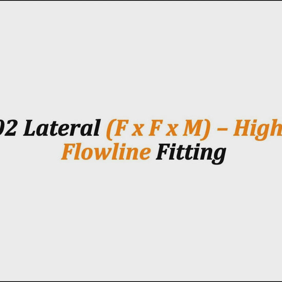 3" Fig 1502 Lateral (F x F x M) – High-Pressure Flowline Fitting