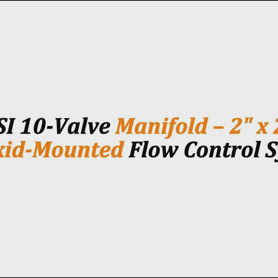 15,000 PSI 10-Valve Manifold – 2" x 2" (Fig 1502) Skid-Mounted Flow Control System