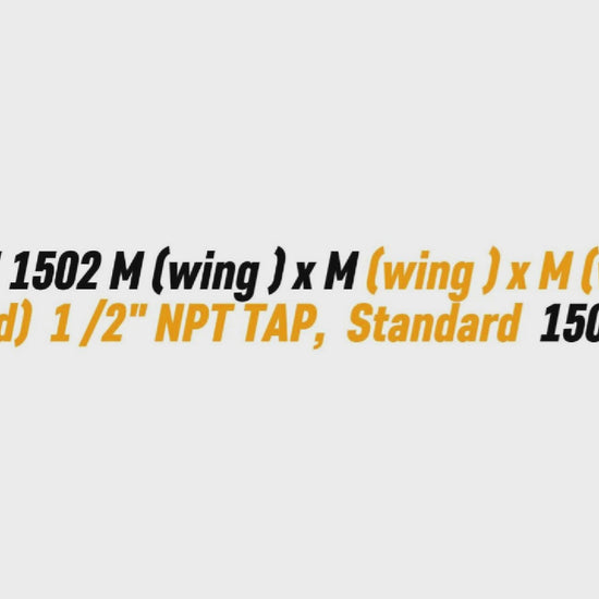 Cross ,2" 1502 M (wing ) x M (wing ) x M (wing ) x F (thread) 1 /2" NPT TAP, Standard 15000 PSI