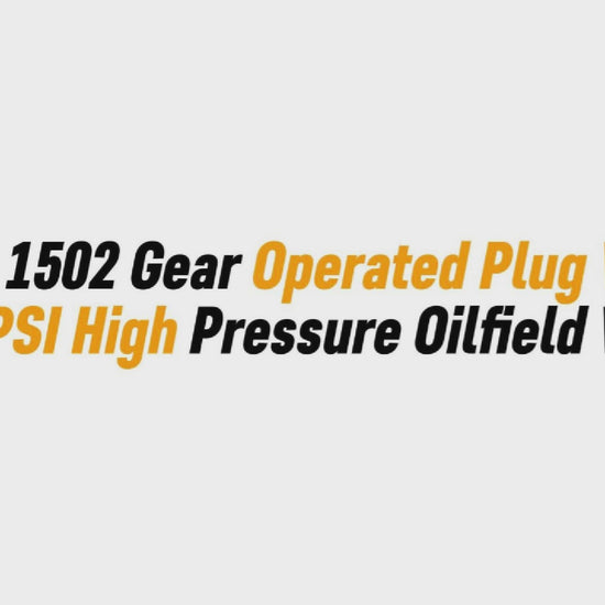 3" x 3" 1502 Gear Operated Plug Valve | 15K PSI High Pressure Oilfield Valve