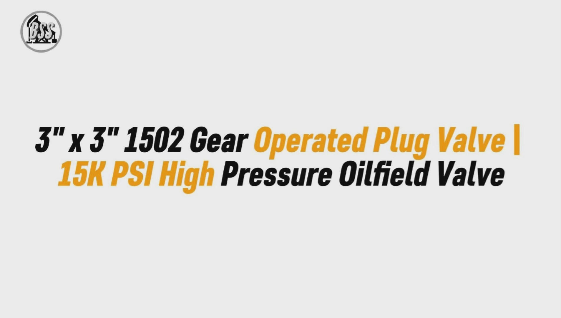 3" x 3" 1502 Gear Operated Plug Valve | 15K PSI High Pressure Oilfield Valve