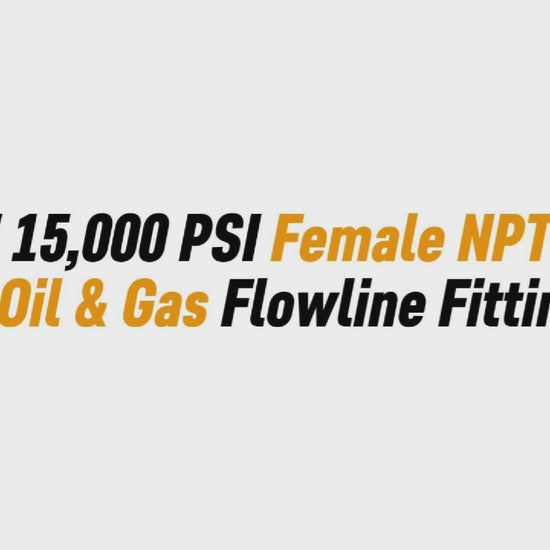 1/4" 15,000 PSI Female NPT Tee – Oil & Gas Flowline Fitting