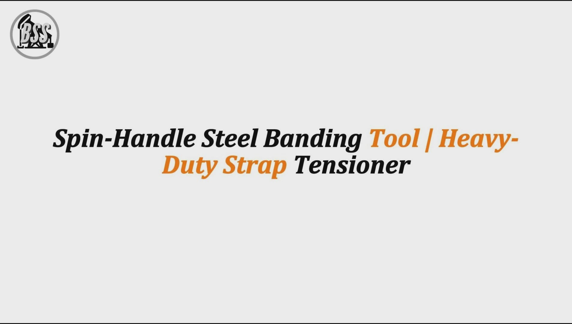 Spin-Handle Steel Banding Tool | Heavy-Duty Strap Tensioner