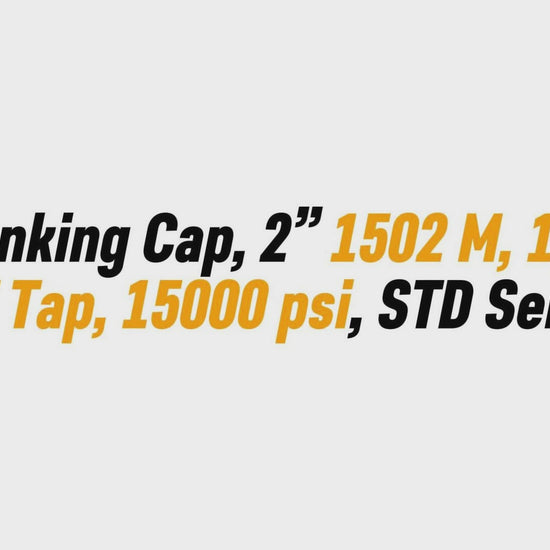 Blanking Cap, 2” 1502 M, 12 NPT Tap, 15000 psi,