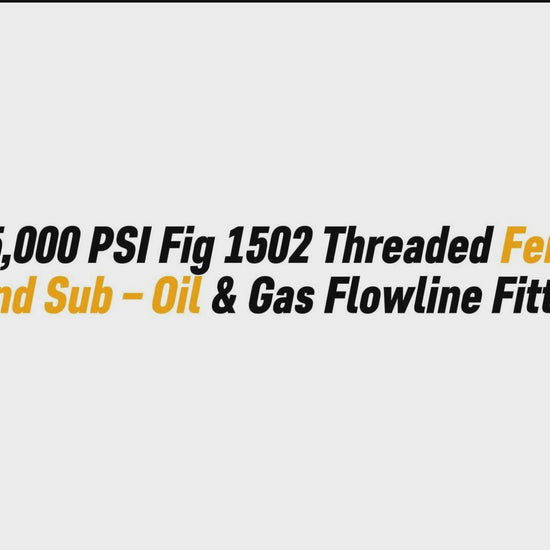 4" 15,000 PSI Fig 1502 Threaded Female Blind Sub – Oil & Gas Flowline Fitting