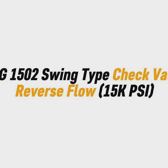 3" FIG 1502 Swing Type Check Valve – Reverse Flow (15K PSI)