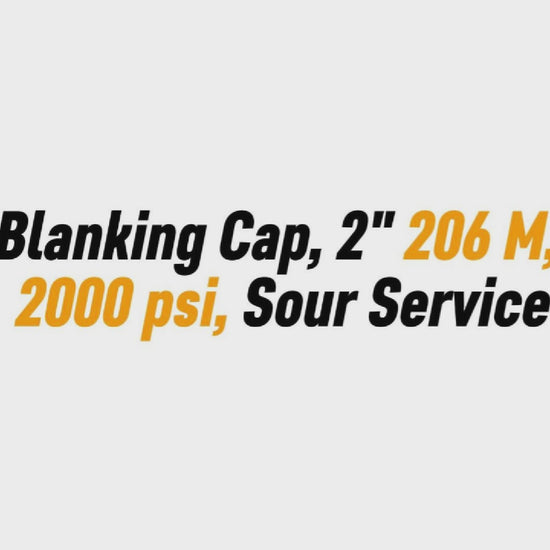 Blanking Cap, 2" 206 M, 2000 psi, Sour Service