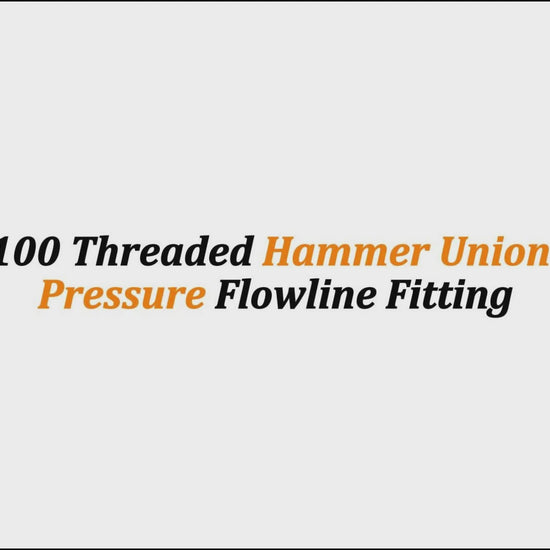 4" Fig 100 Threaded Hammer Union – Low-Pressure Flowline Fitting