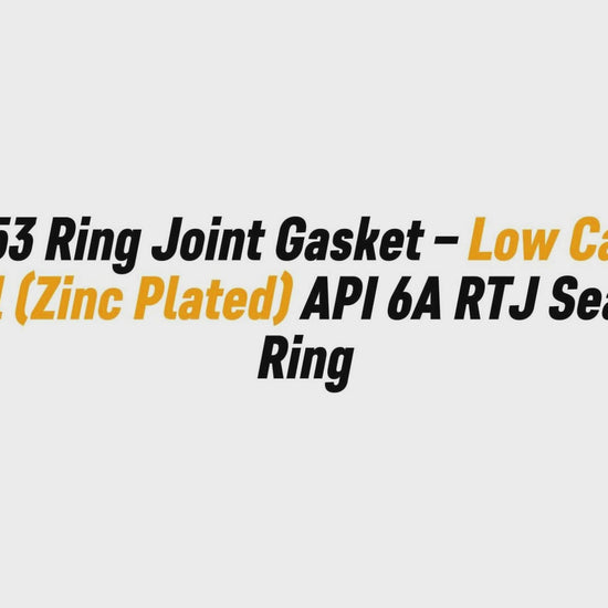 BX-153 Ring Joint Gasket – Low Carbon Steel (Zinc Plated) API 6A RTJ Sealing Ring