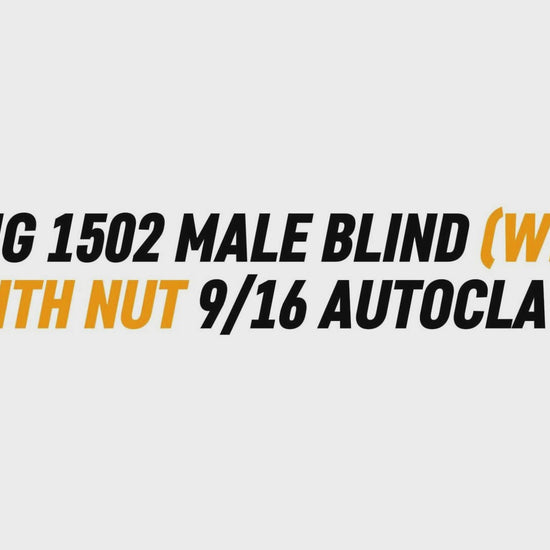 2" FIG 1502 MALE BLIND (WING) WITH NUT 9/16 AUTOCLAVE