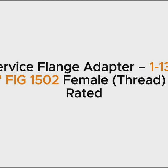 Sour Service Flange Adapter – 1-13/16" 10M x 2" FIG 1502 Female (Thread) | H2S Rated