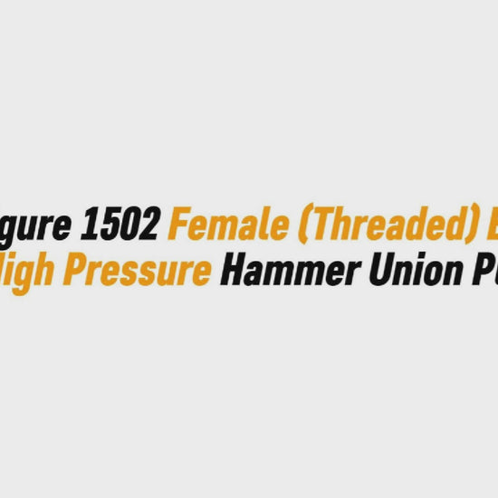 2" Figure 1502 Female (Threaded) Blind – High Pressure Hammer Union Plug