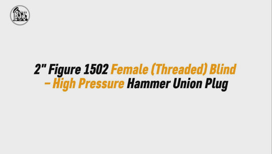 2" Figure 1502 Female (Threaded) Blind – High Pressure Hammer Union Plug