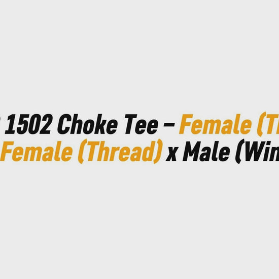 3" FIG 1502 Choke Tee – Female (Thread) x Female (Thread) x Male (Wing)