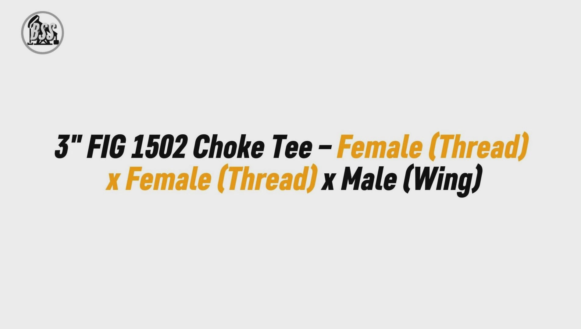 3" FIG 1502 Choke Tee – Female (Thread) x Female (Thread) x Male (Wing)