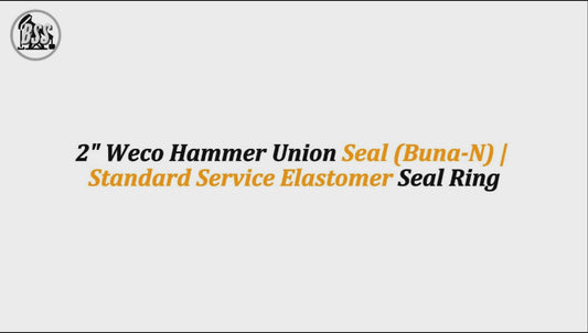 2" Weco Hammer Union Seal (Buna-N) | Standard Service Elastomer Seal Ring