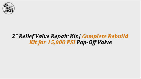 2" Relief Valve Repair Kit | Complete Rebuild Kit for 15,000 PSI Pop-Off Valve
