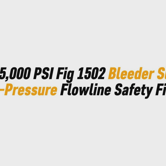 2" 15,000 PSI Fig 1502 Bleeder Sub – High-Pressure Flowline Safety Fitting
