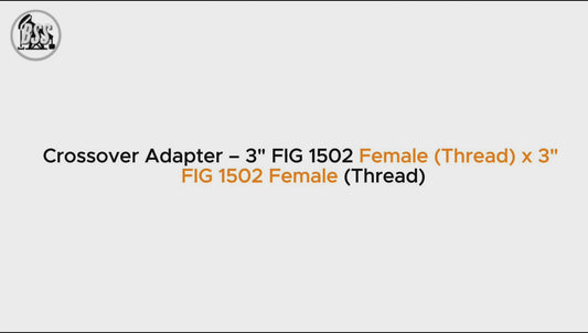 Crossover Adapter – 3" FIG 1502 Female (Thread) x 3"
 FIG 1502 Female (Thread)