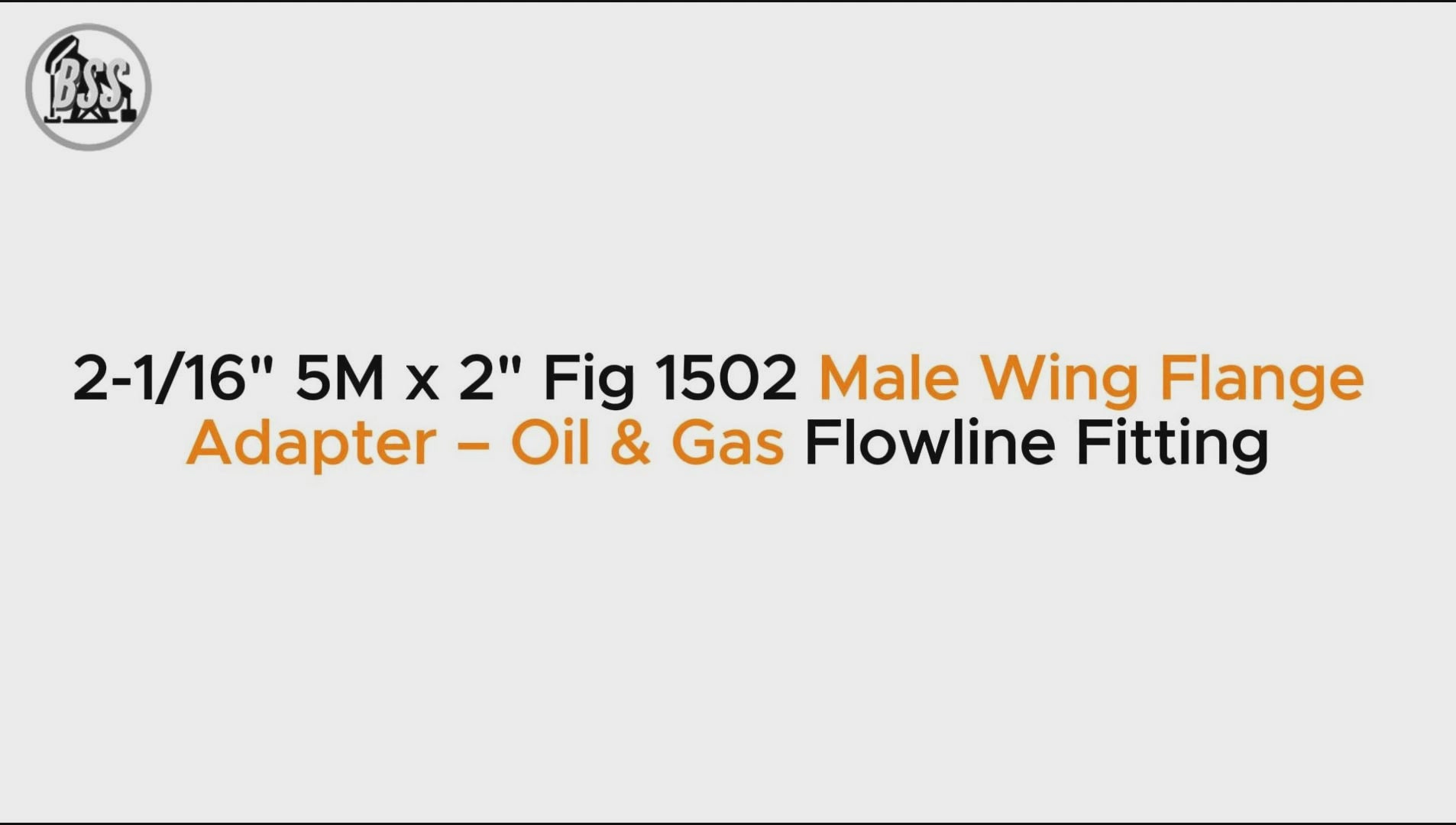 2-1/16" 5M x 2" Fig 1502 Male Wing Flange Adapter – Oil & Gas Flowline Fitting