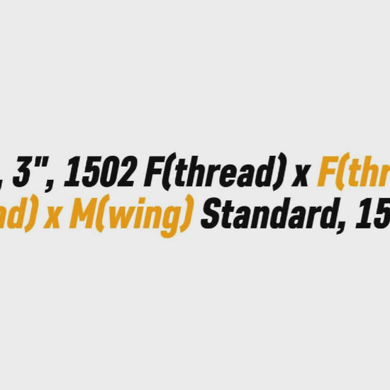 Cross, 3", 1502 F(thread) x F(thread) x F(thread) x M(wing) Standard, 15000 PSI