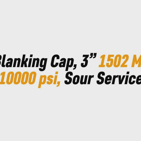 Blanking Cap, 3” 1502 M, 
10000 psi, Sour Service