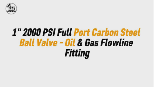1 2000 PSI Full Port Carbon Steel Ball Valve - Oi

