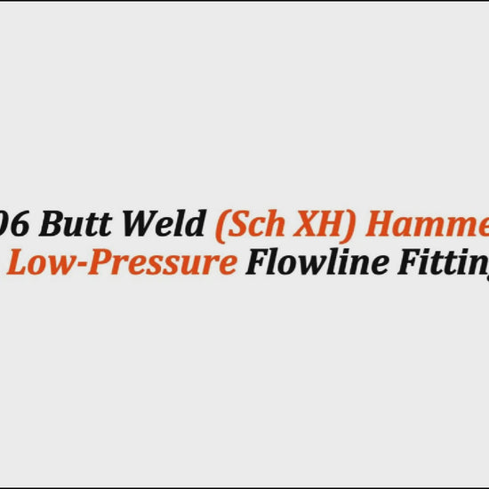 4" Fig 206 Butt Weld (Sch XH) Hammer Union – Low-Pressure Flowline Fitting