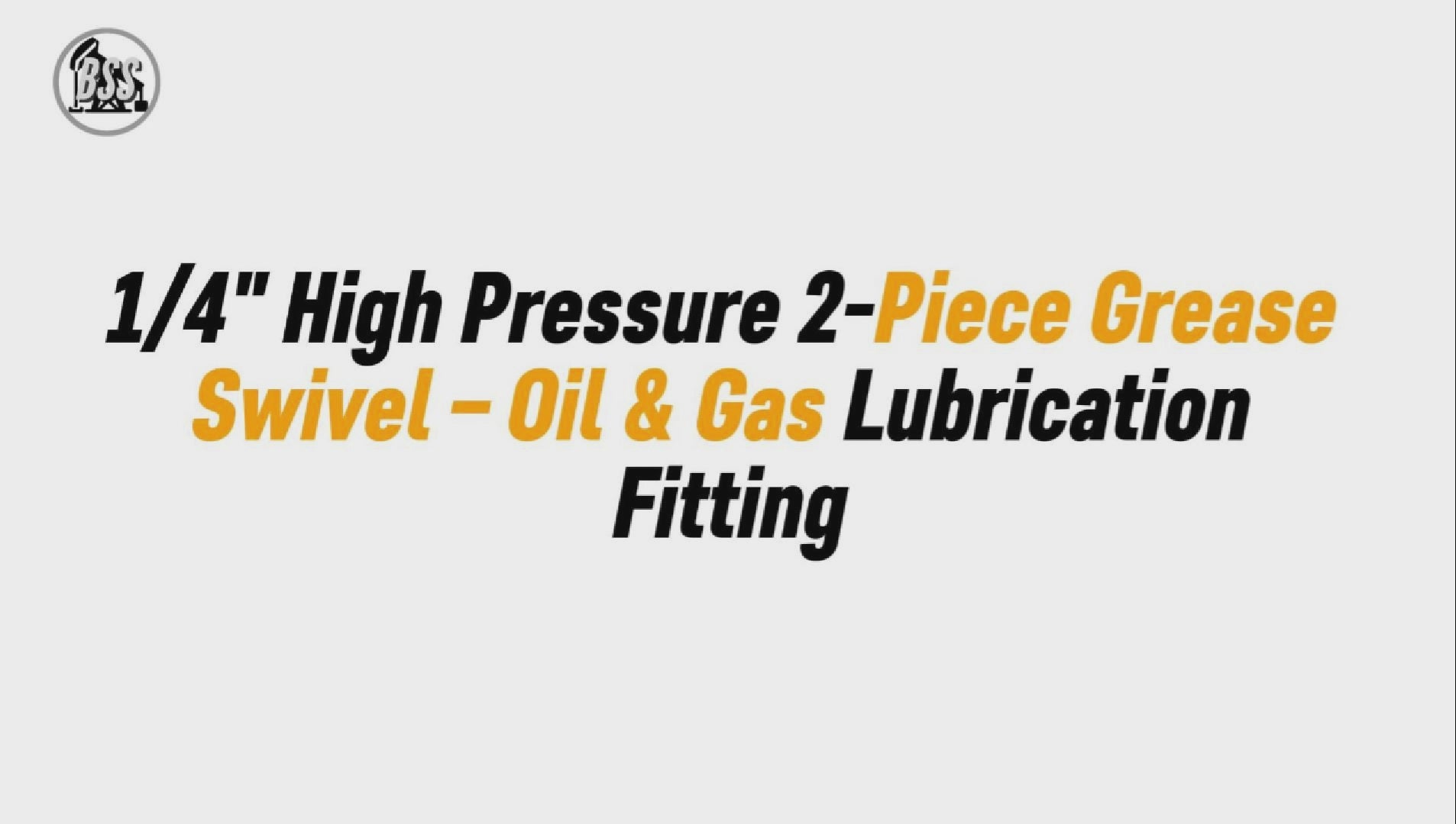 14 High Pressure 2-Piece Grease Swivel – Oil & G

