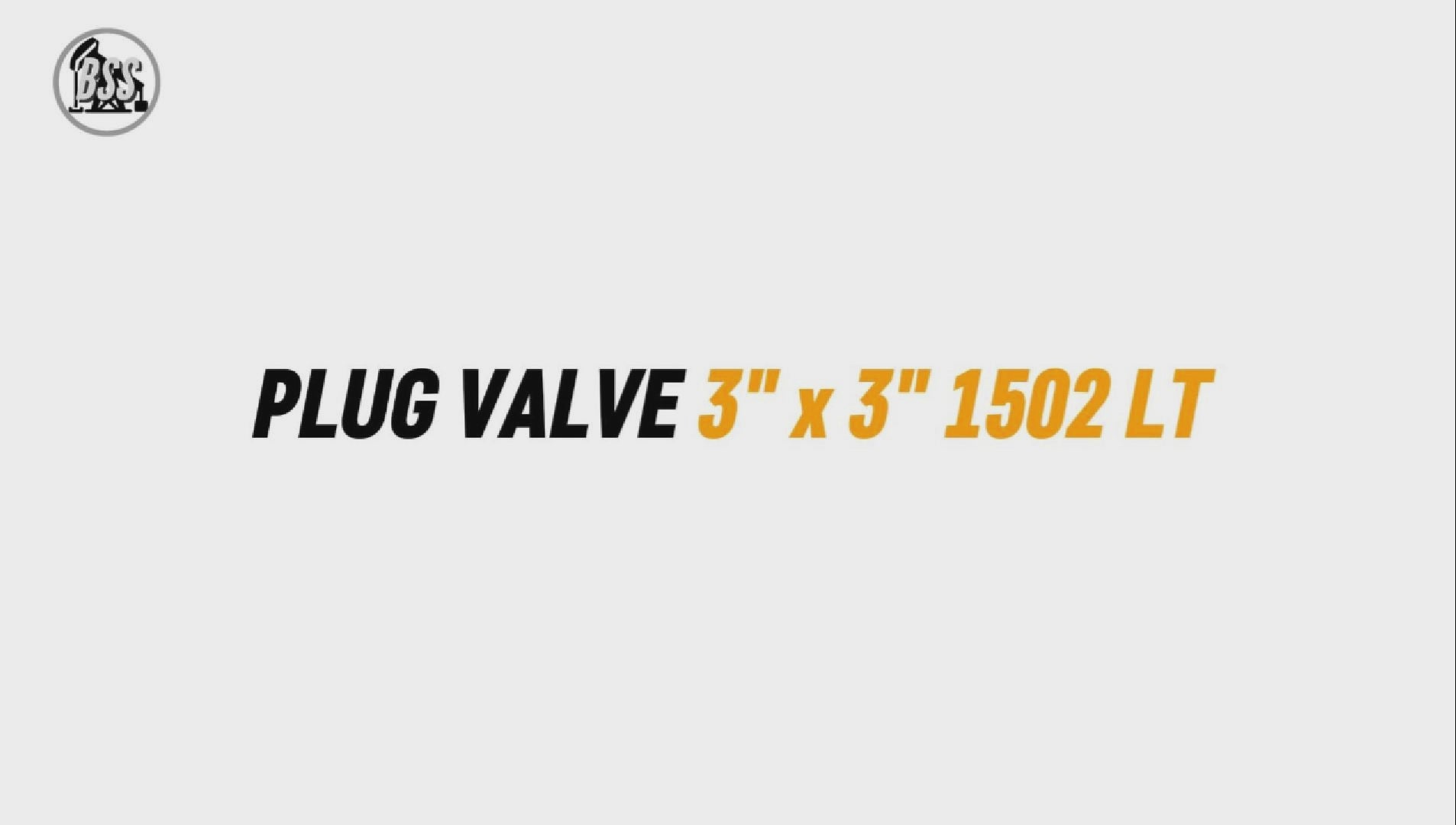 PLUG VALVE 3" * 3" 1502 LT