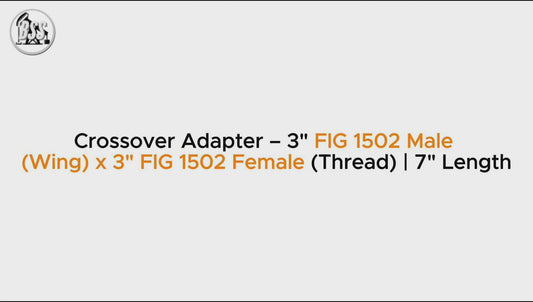 Crossover Adapter – 3 FIG 1502 Male (Wing) x 3

