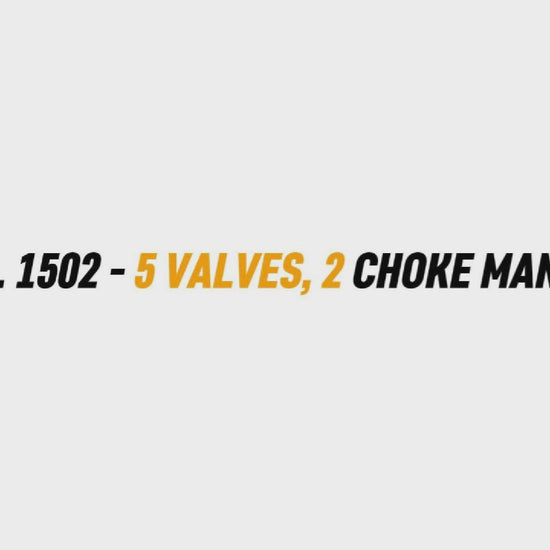3" FIG. 1502 - 5 VALVES, 2 CHOKE MANIFOLD