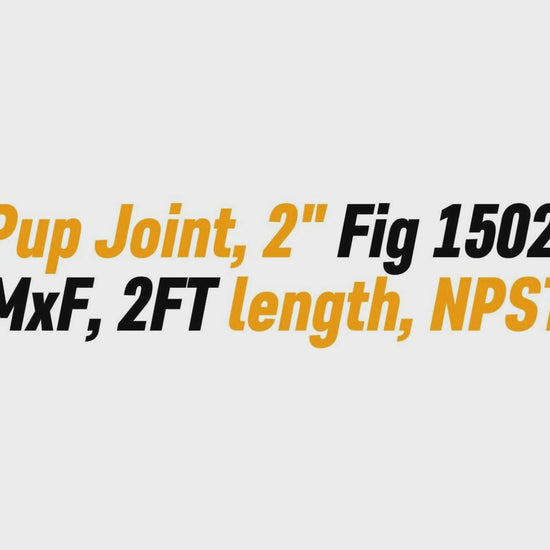 Pup Joint, 2" Fig 1502 
MxF, 2FT length, NPST