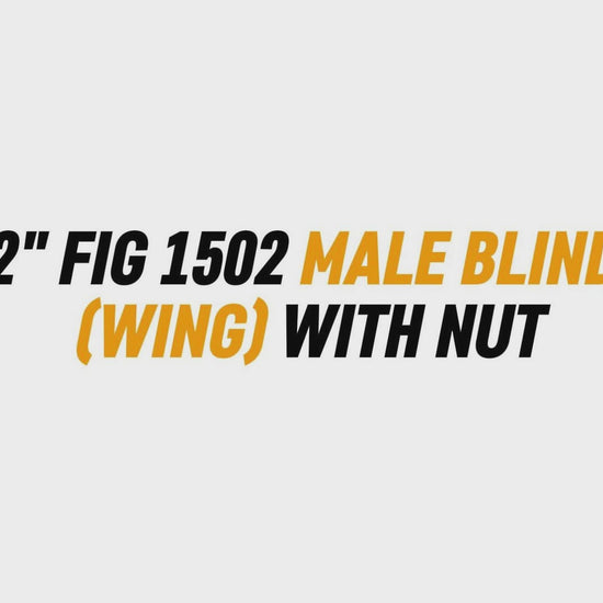 2" FIG 1502 MALE BLIND
 (WING) WITH NUT