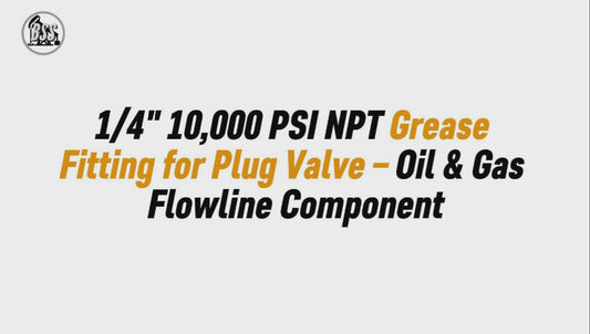 14 10,000 PSI NPT Grease Fitting for Plug Valve