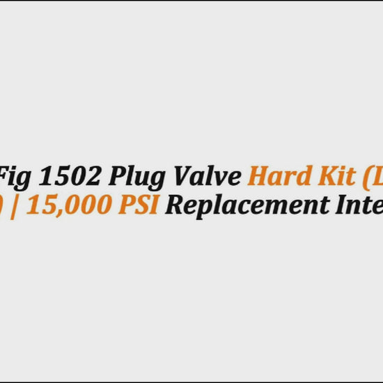 3" x 3" Plug Valve Hard Kit (S-Type) | 15,000 PSI High-Pressure Replacement Internals