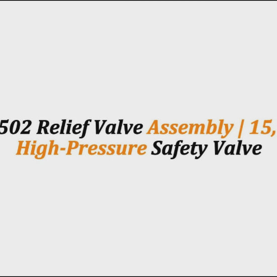 2" Fig 1502 Relief Valve Assembly | 15,000 PSI High-Pressure Safety Valve