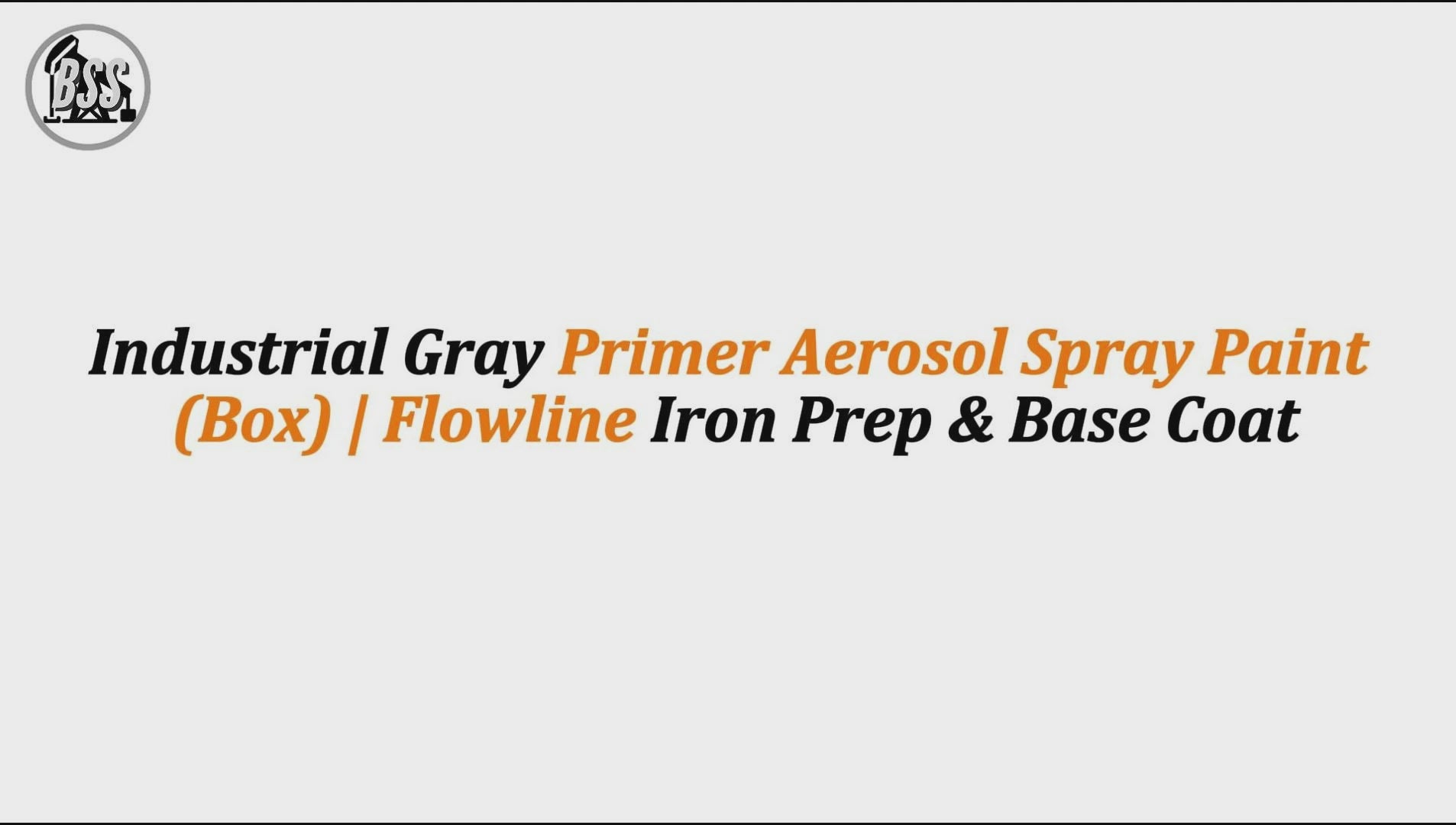 Industrial Gray Primer Aerosol Spray Paint (Box) | Flowline Iron Prep & Base Coat