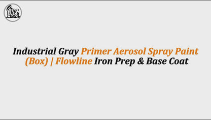 Industrial Gray Primer Aerosol Spray Paint (Box) | Flowline Iron Prep & Base Coat