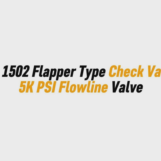 2" FIG 1502 Flapper Type Check Valve – 15K PSI Flowline Valve