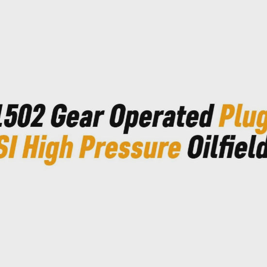 4" x 4" 1502 Gear Operated Plug Valve | 15K PSI High Pressure Oilfield Valve