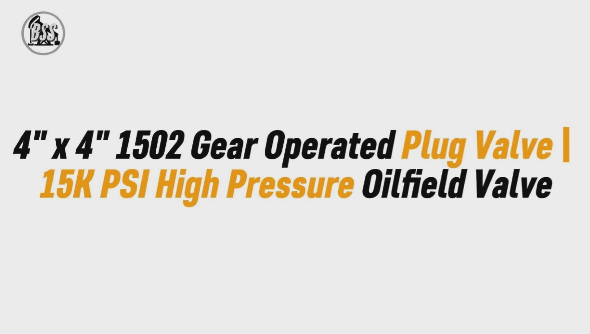 4" x 4" 1502 Gear Operated Plug Valve | 15K PSI High Pressure Oilfield Valve