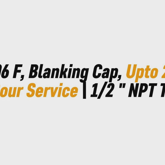 2" Fig 206 F, Blanking Cap, Upto 2000 PSI 
| Sour Service | 1/2 " NPT Tap