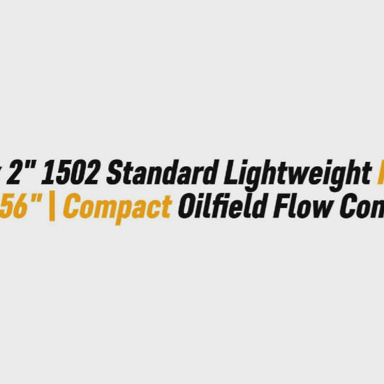 2" x 2" 1502 Standard Lightweight Plug Valve 10.56" | Compact Oilfield Flow Control Valve