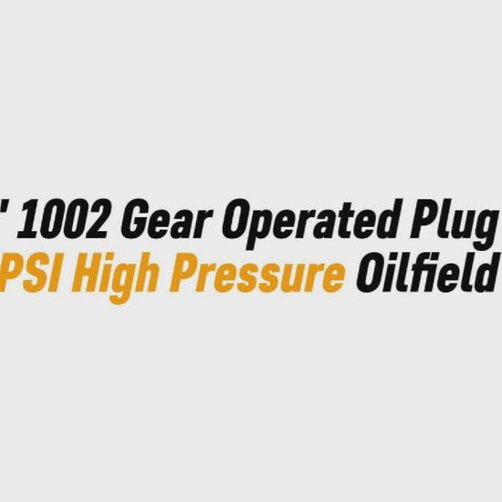 4" x 4" 1002 Gear Operated Plug Valve | 10K PSI High Pressure Oilfield Valve