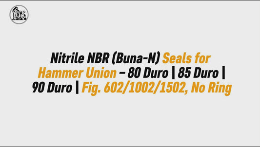 Nitrile NBR (Buna-N) Seals for Hammer Union – 80 Duro | 85 Duro | 90 Duro | Fig. 602/1002/1502, No Ring