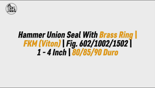 Hammer Union Seal With Brass Ring | FKM (Viton) | Fig. 602/1002/1502 | 1 - 4 Inch | 80/85/90 Duro
